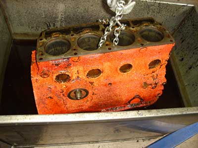 Motor aus Lauge